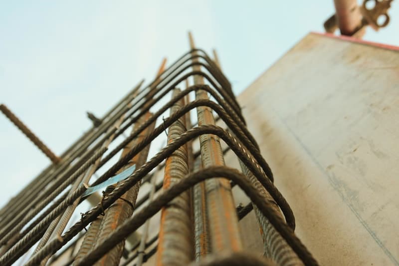 Reinforced foundation steelwork prepared by KiKK Groundworks