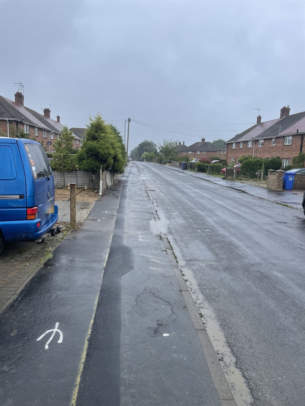 Completed carriageway reinstatement following utility works, road reopened